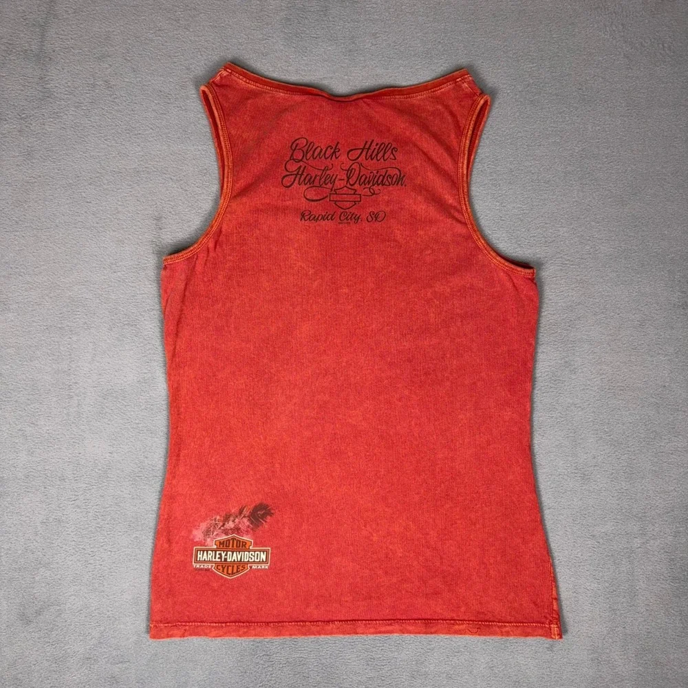 Harley Davidson Womens Tank Top L Sturgis 2013 Black Hills‎ Rapid City SD V Neck